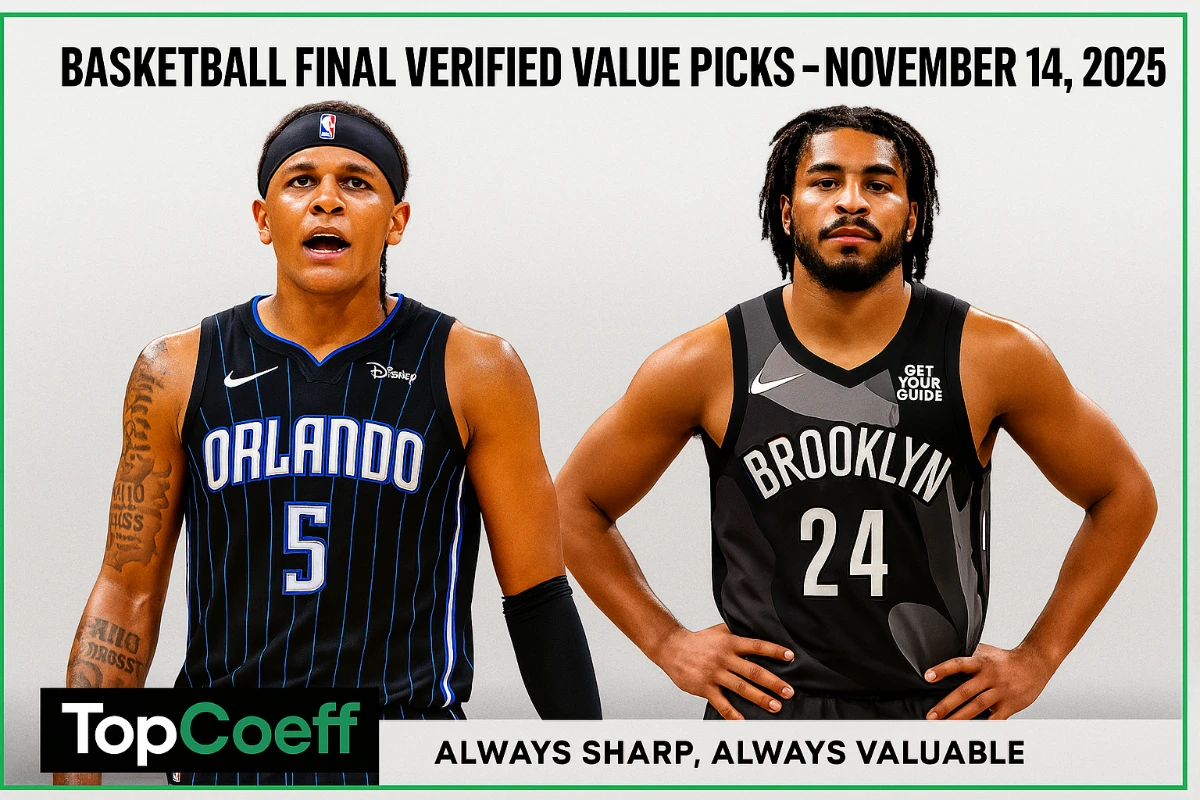 🏀 Basketball Final Verified Value Picks — November 14, 2025 💰