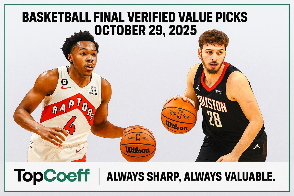 🏀 Basketball Final Verified Value Picks — October 29, 2025 💰