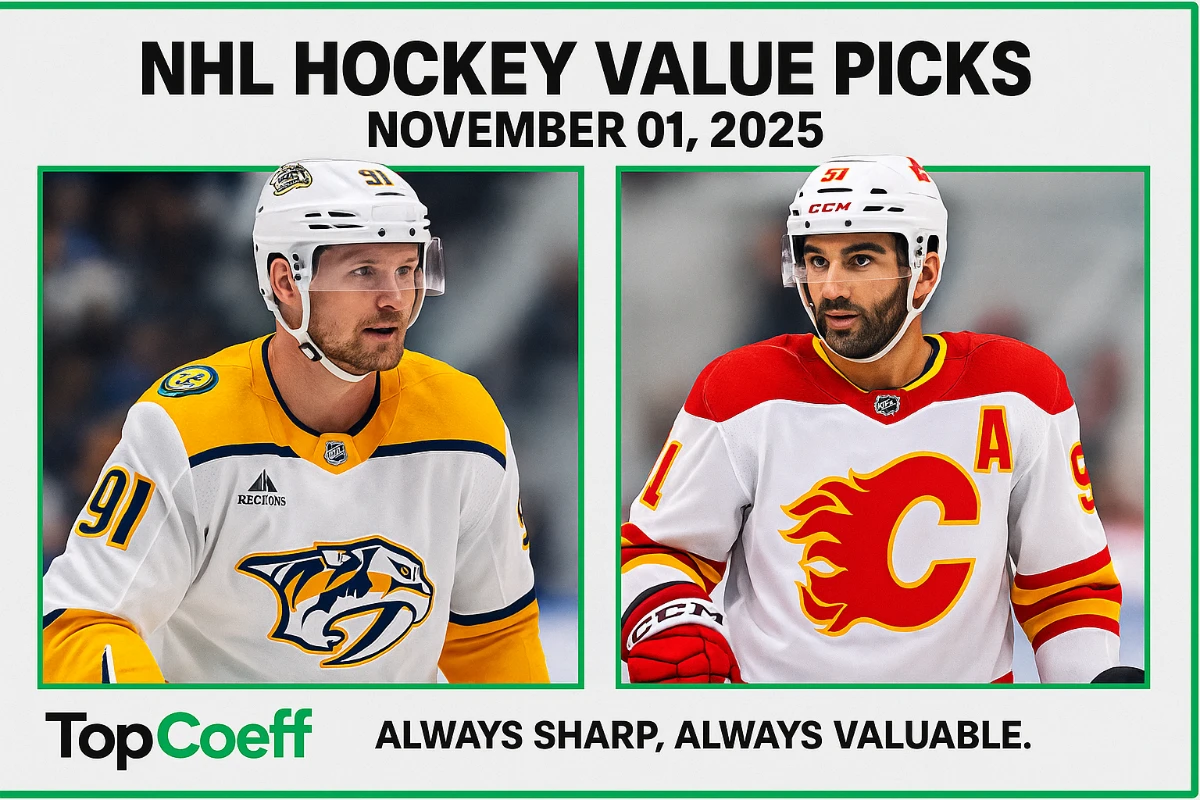 🏒 Hockey Final Verified Value Picks — November 01, 2025 💰