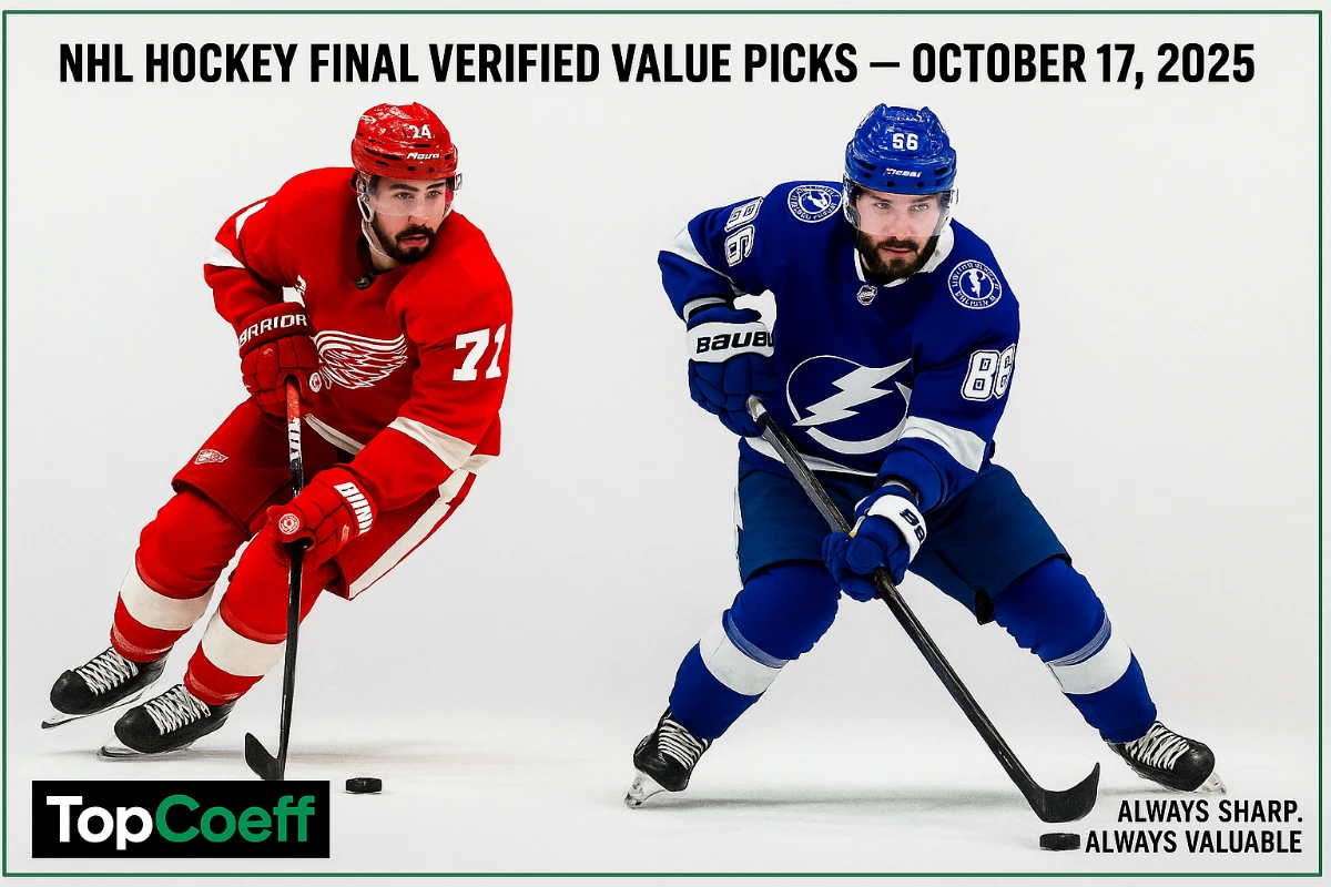 ๐ Hockey Final Verified Value Picks โ October 17, 2025 ๐ฐ