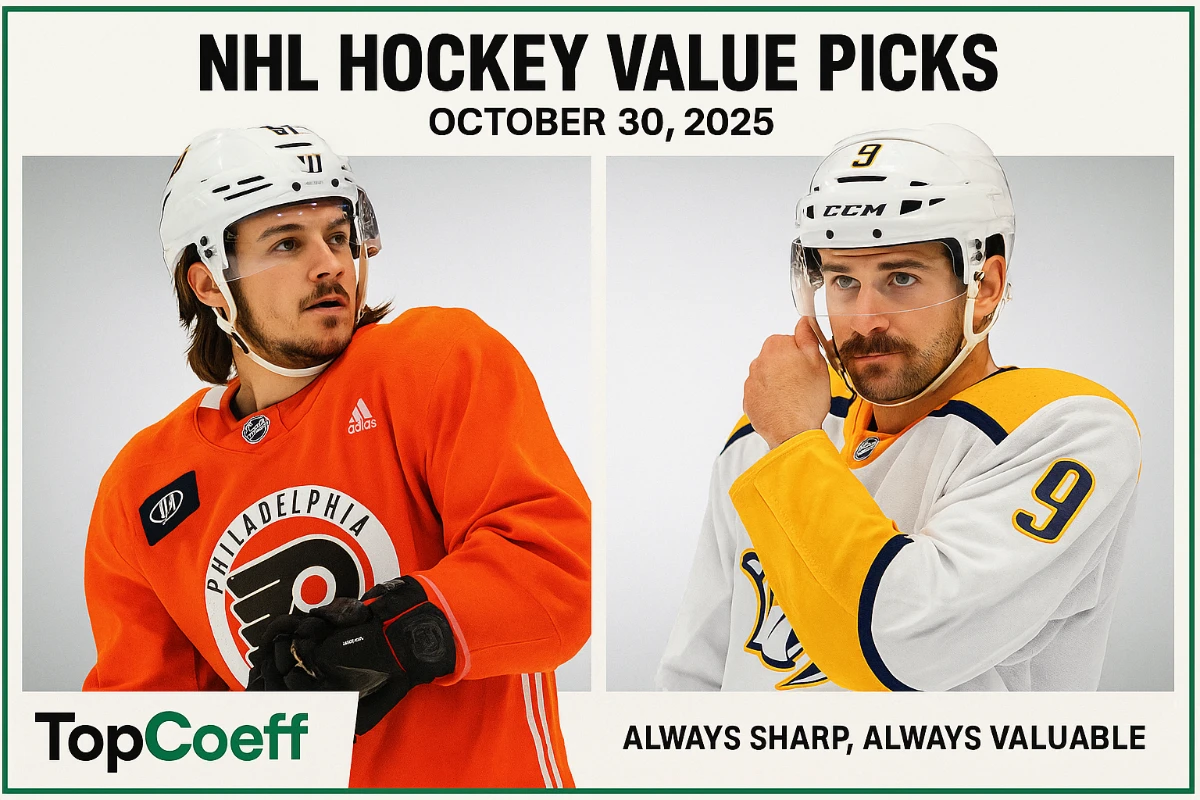 🏒 Hockey Final Verified Value Picks — October 30, 2025 💰