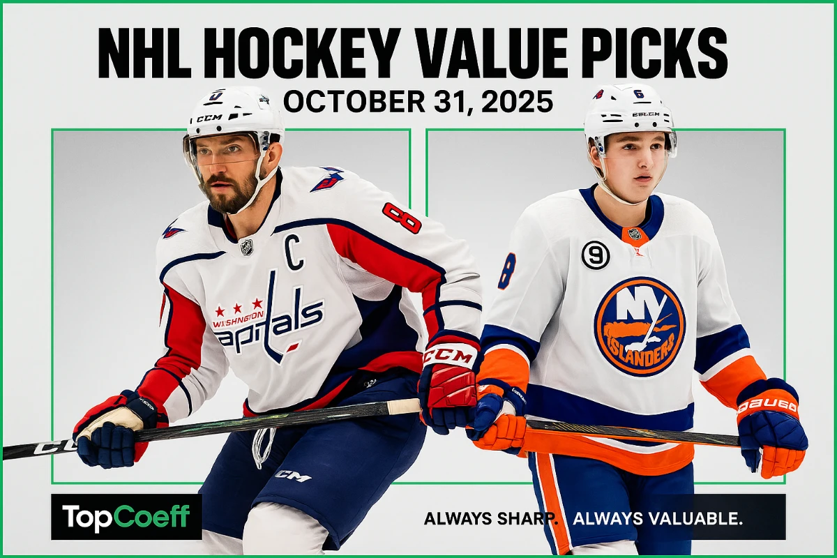 🏒 Hockey Final Verified Value Picks — October 31, 2025 💰