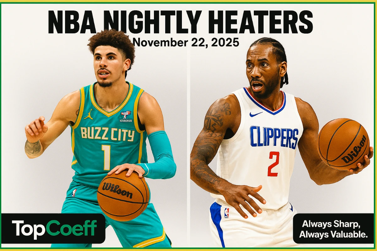 🏀 NBA NIGHTLY HEATERS — November 22, 2025 🔥💸