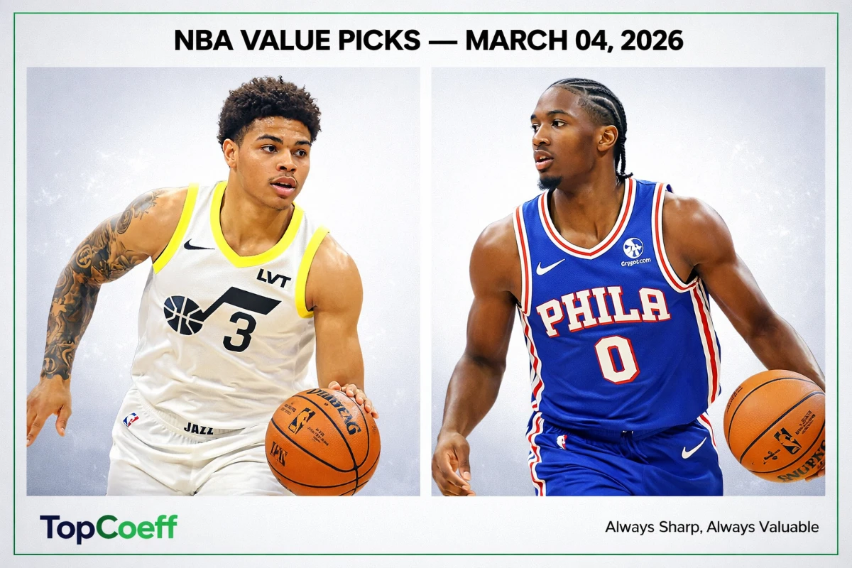 🔥 NBA Value Picks — March 04, 2026 🏀💰