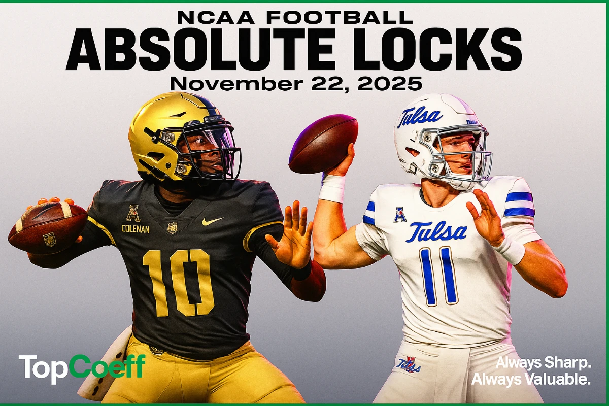 π NCAA FOOTBALL ABSOLUTE LOCKS β November 22, 2025 π₯πΈ