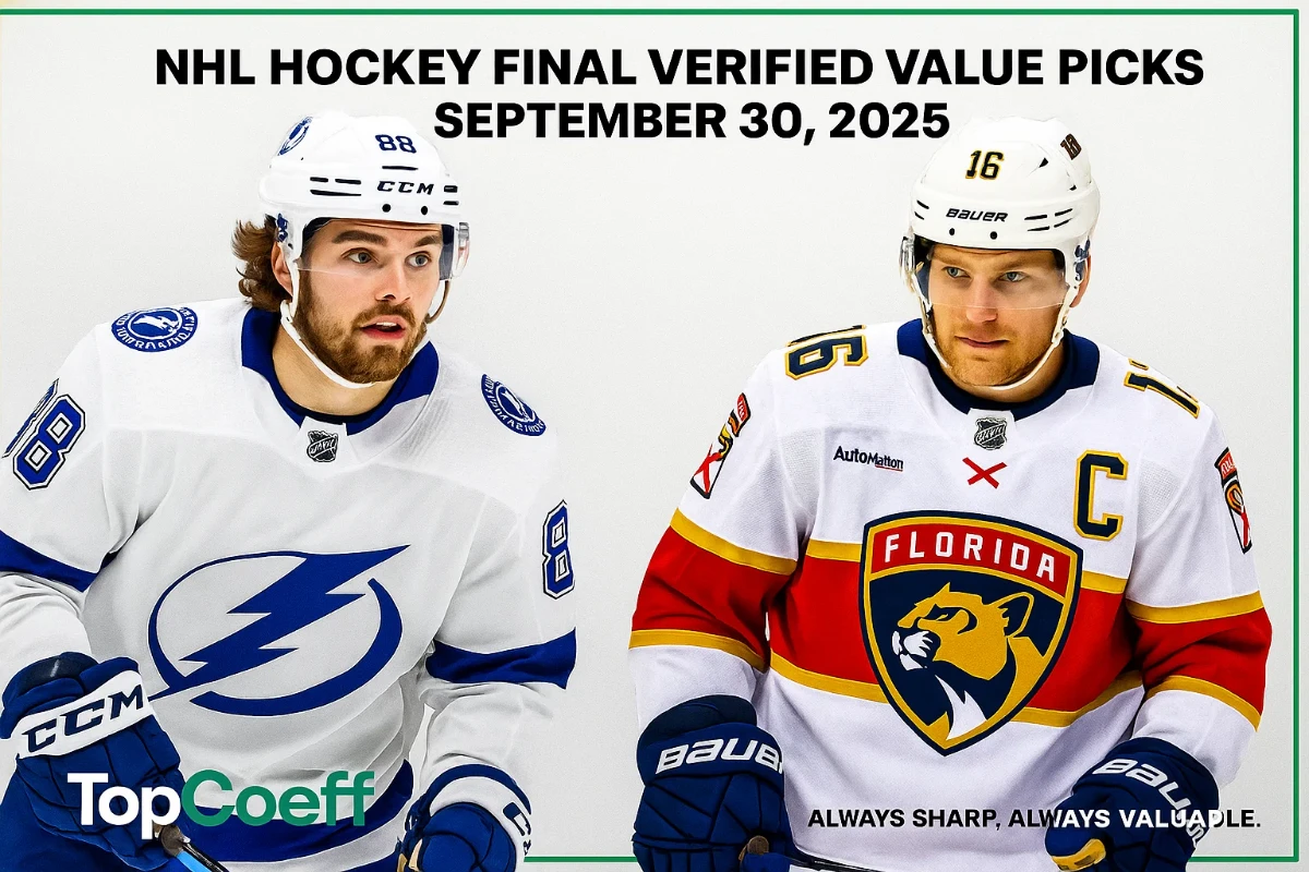 ๐ Hockey Final Verified Valueย Picksย โ Septemberย 30,ย 2025 ๐ฐ